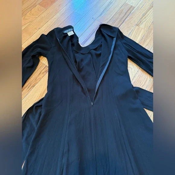 Vintage 80’s/90’s ALL THAT JAZZ Black Wrap Maxi Dress Women’s Size 11/12 - Picture 8 of 13
